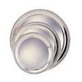 10" Round Silver Plated Gadroon Plain Tray